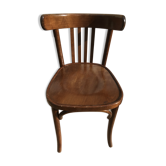 Ancienne chaise bistrot dossier courbé années 60