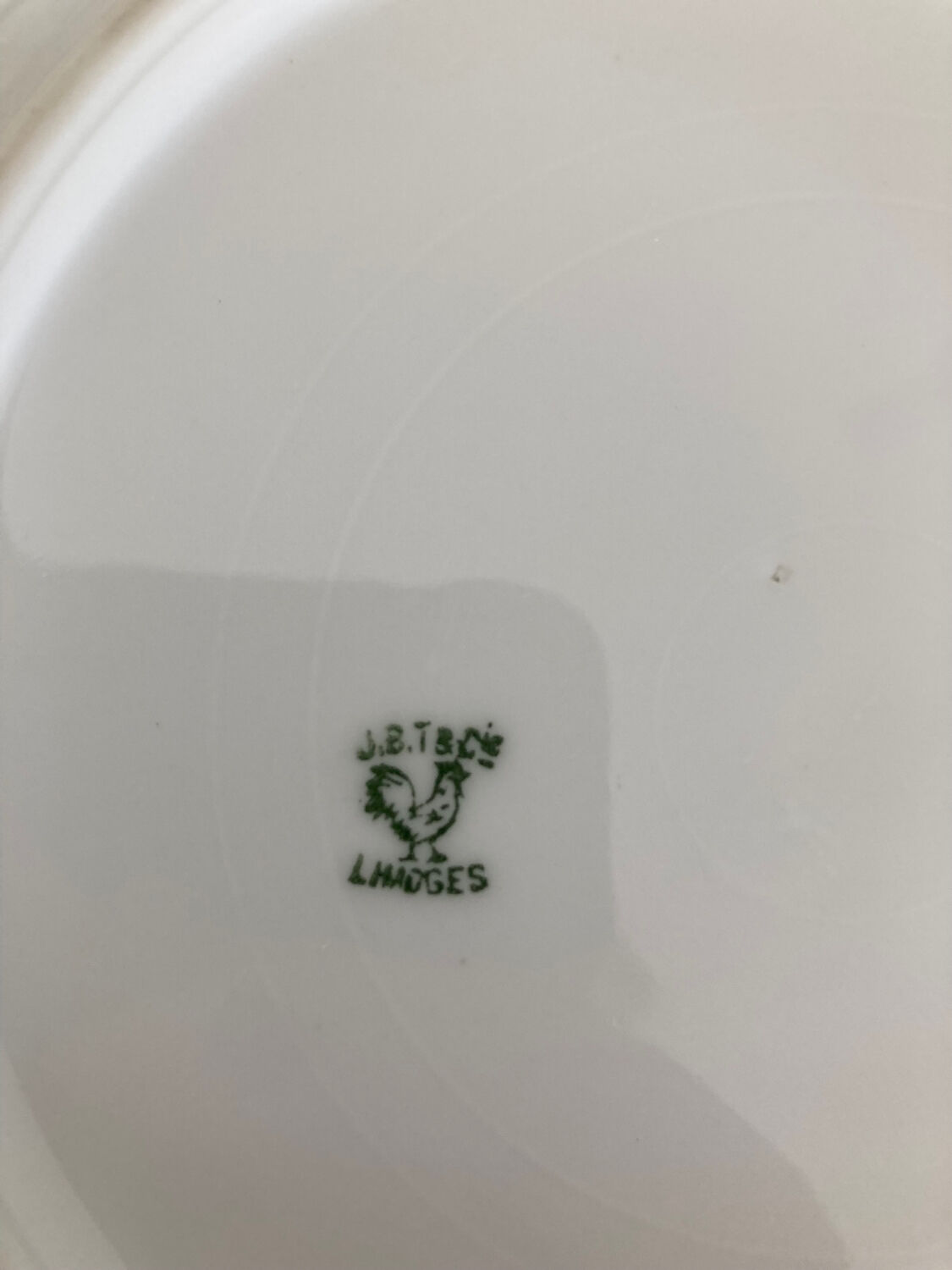 6 Limoges porcelain dessert plates