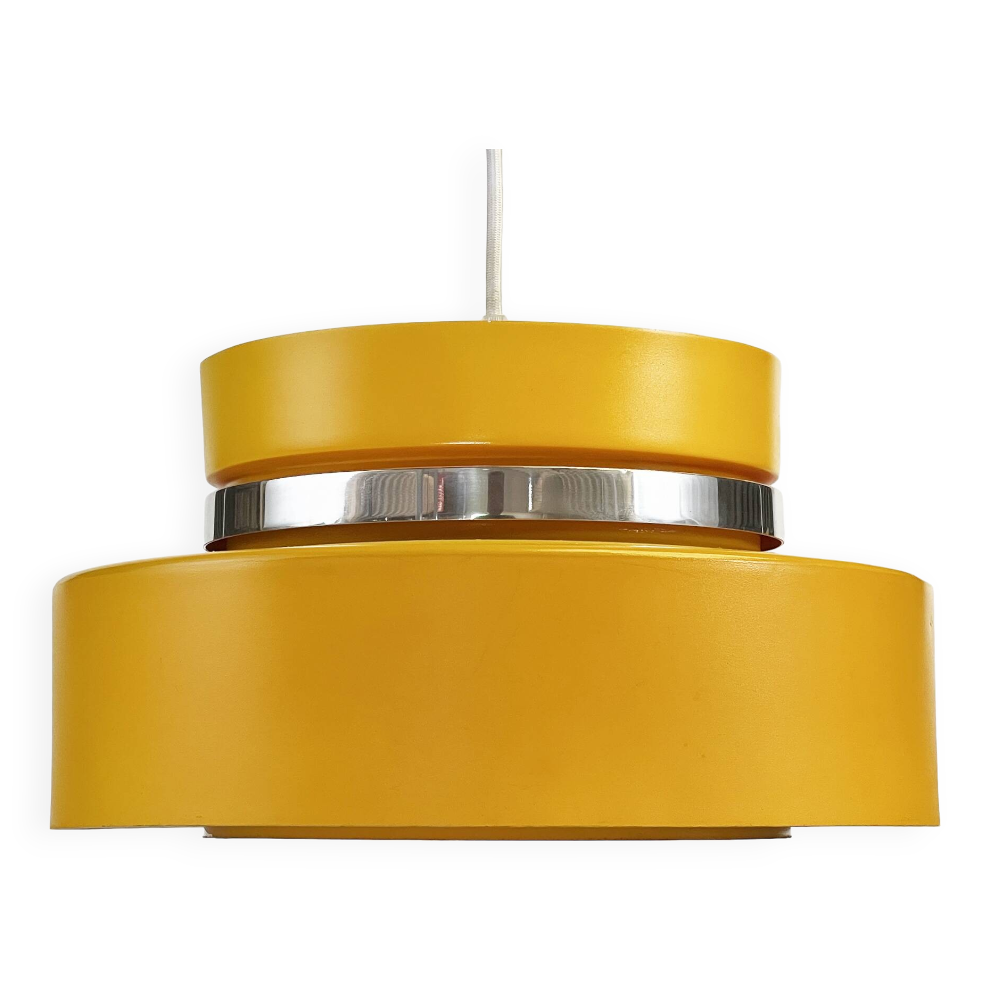 Suspension jaune foncé par Carl Thore pour Granhaga. Suède années 1970