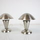 Lampes bauhaus de table chromées, années 1930