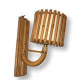 Vintage rattan wall lamp