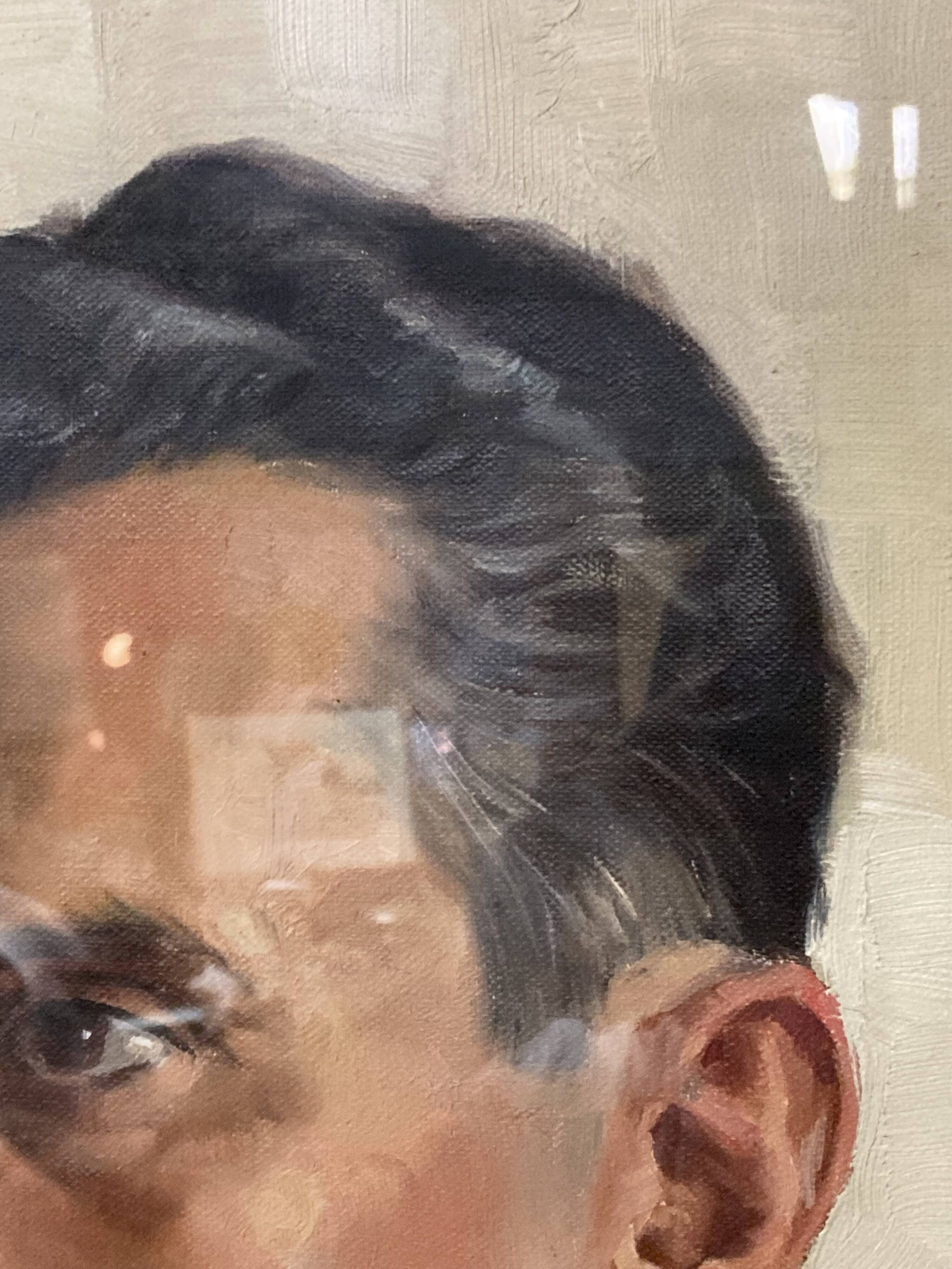 Aimé VAN BELLEGHEM (1922-1996), Portrait of René Brondel, oil on canvas
