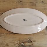 Fish dish Digoin sarreguemines vintage pink