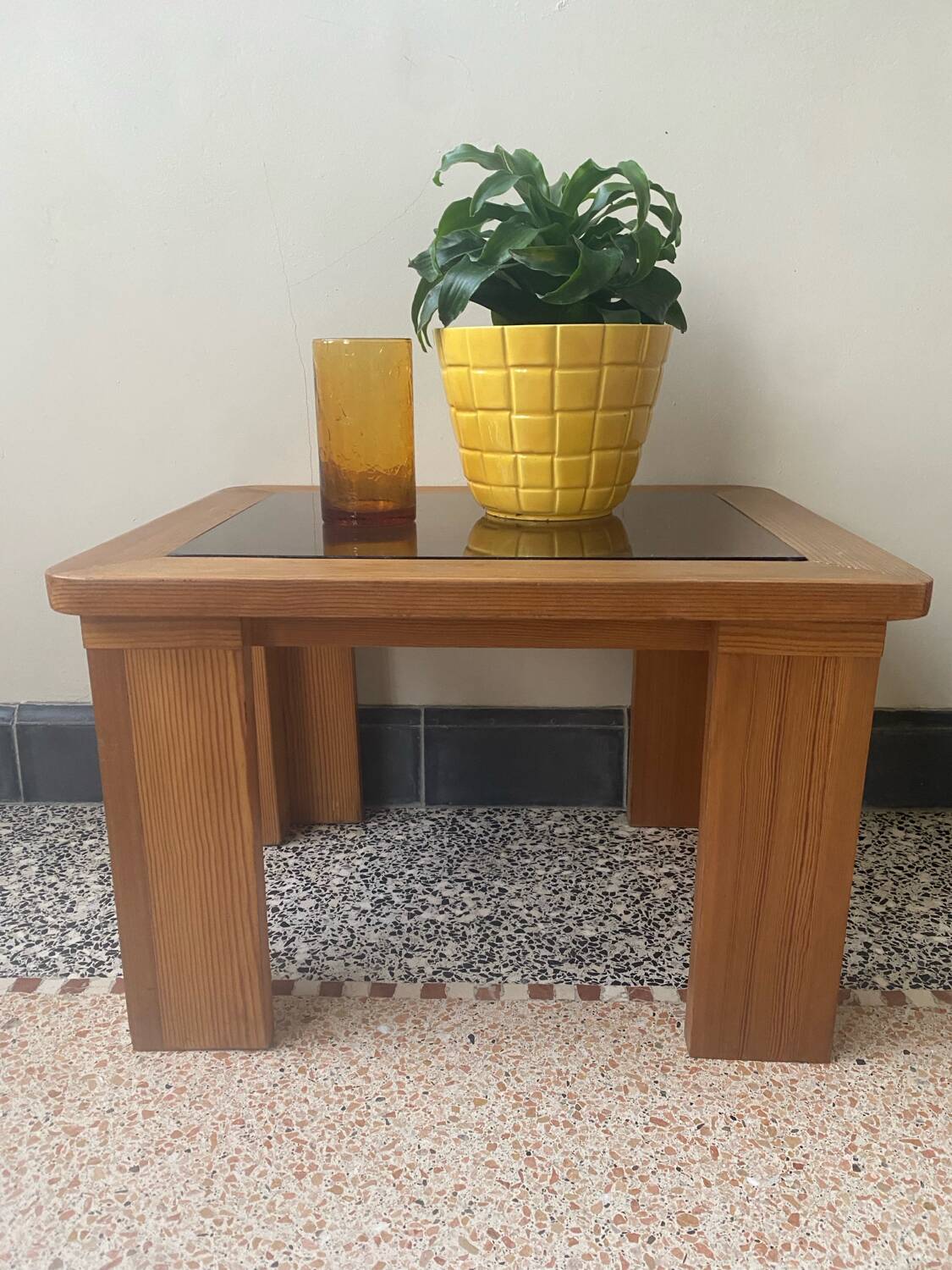 Pine side table from the 70s/80s