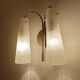 Applique italienne vintage en verre double