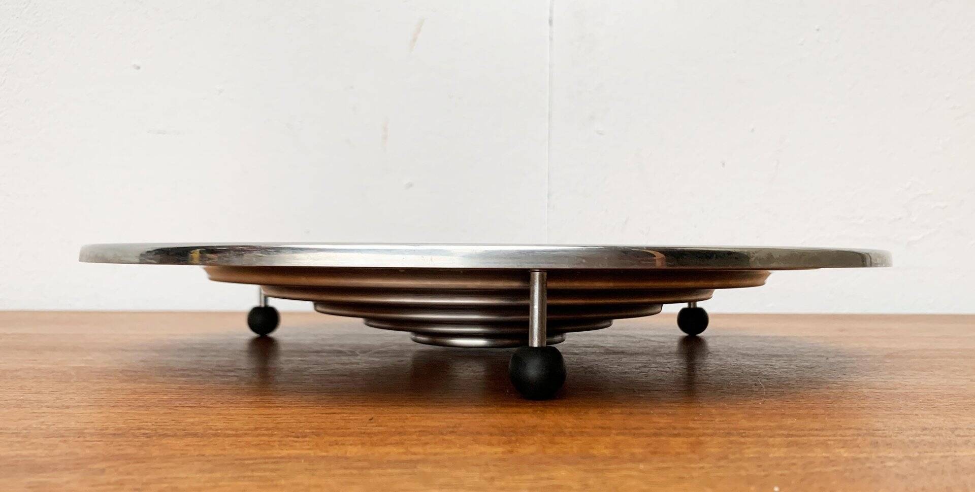 Large postmodern Danish metal bowl by Menu, 1980s.