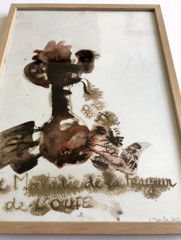 Emmanuelle messika, sans titre iv, 2012. encre sur papier signée au crayon