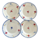 4 earthenware dessert plates “Mary Lou” Digoin Sarreguemines