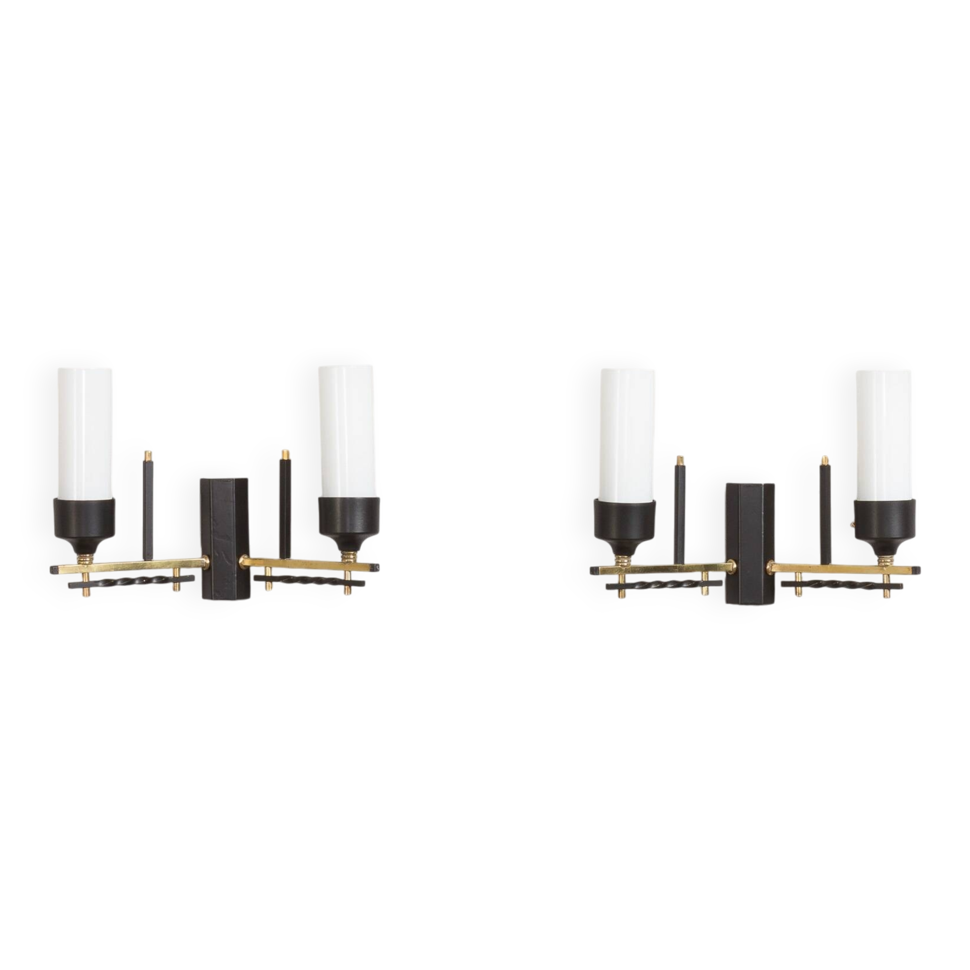 Pair of Italian mid-century wall scones, 1960s