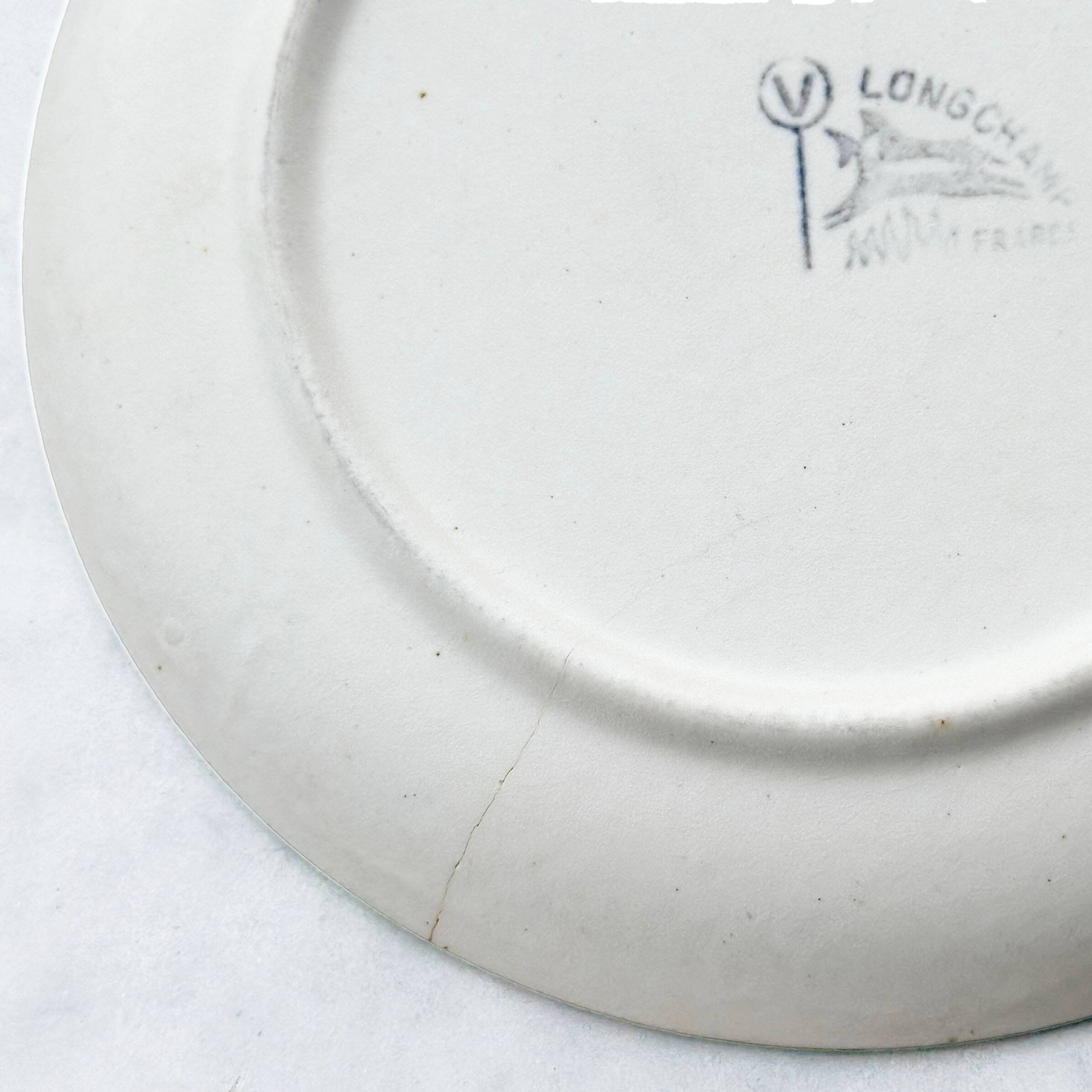 Set of 4 vintage desert plates by Longchamp