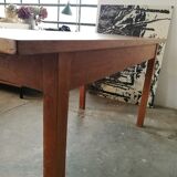Oak wood farm table