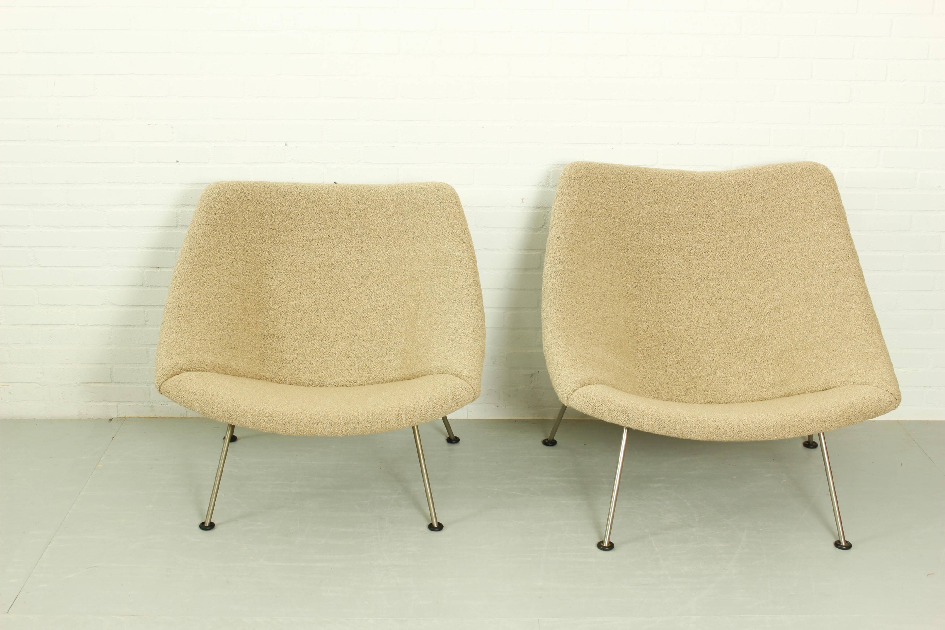 Set of Vintage Oyster Chairs by Pierre Paulin for Artifort, 1960s
