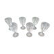 Set of 6 old crystal glasses cut for port or blanc wine