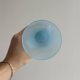 Blue opaline glass vase