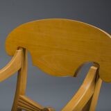 Table de toilette et fauteuil Biedermeier de Selva, Italie, ensemble de 2