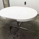 Table ronde transformable formica 70's pieds central