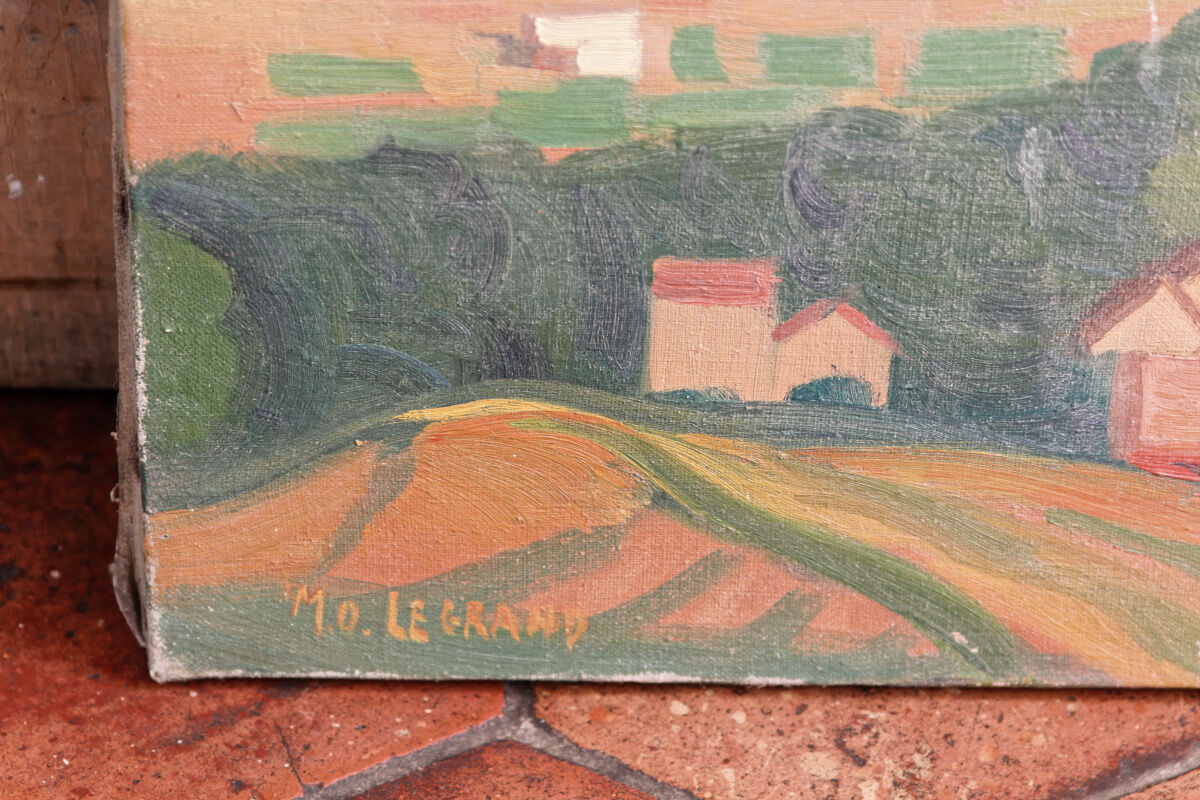 Oil on canvas signed, landscape