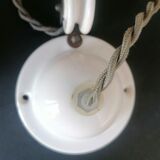 Old white ceramic pendant lamp