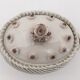 Ancient woven porcelain box, signed C.V.A - early 20th century