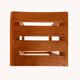 Teak stool inspired by Pierre Chapo, USA, 1960s.