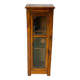 Vintage solid wood column display cabinet
