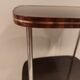 Etagère sur pied en formica et métal doré 1960