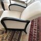 Paire de fauteuils art déco à système