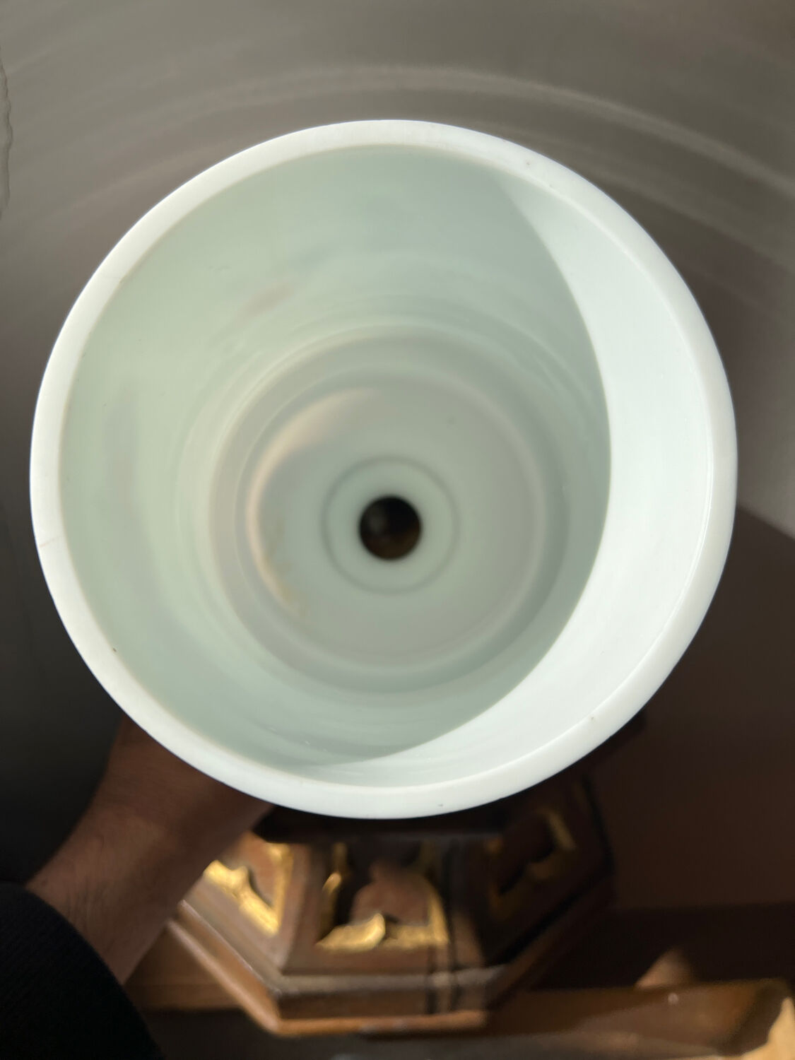 Opaline vase flowers Napoleon lll