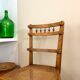 4 chaises en bois et cannage