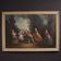 Antique French painting of children playing from the 18th century