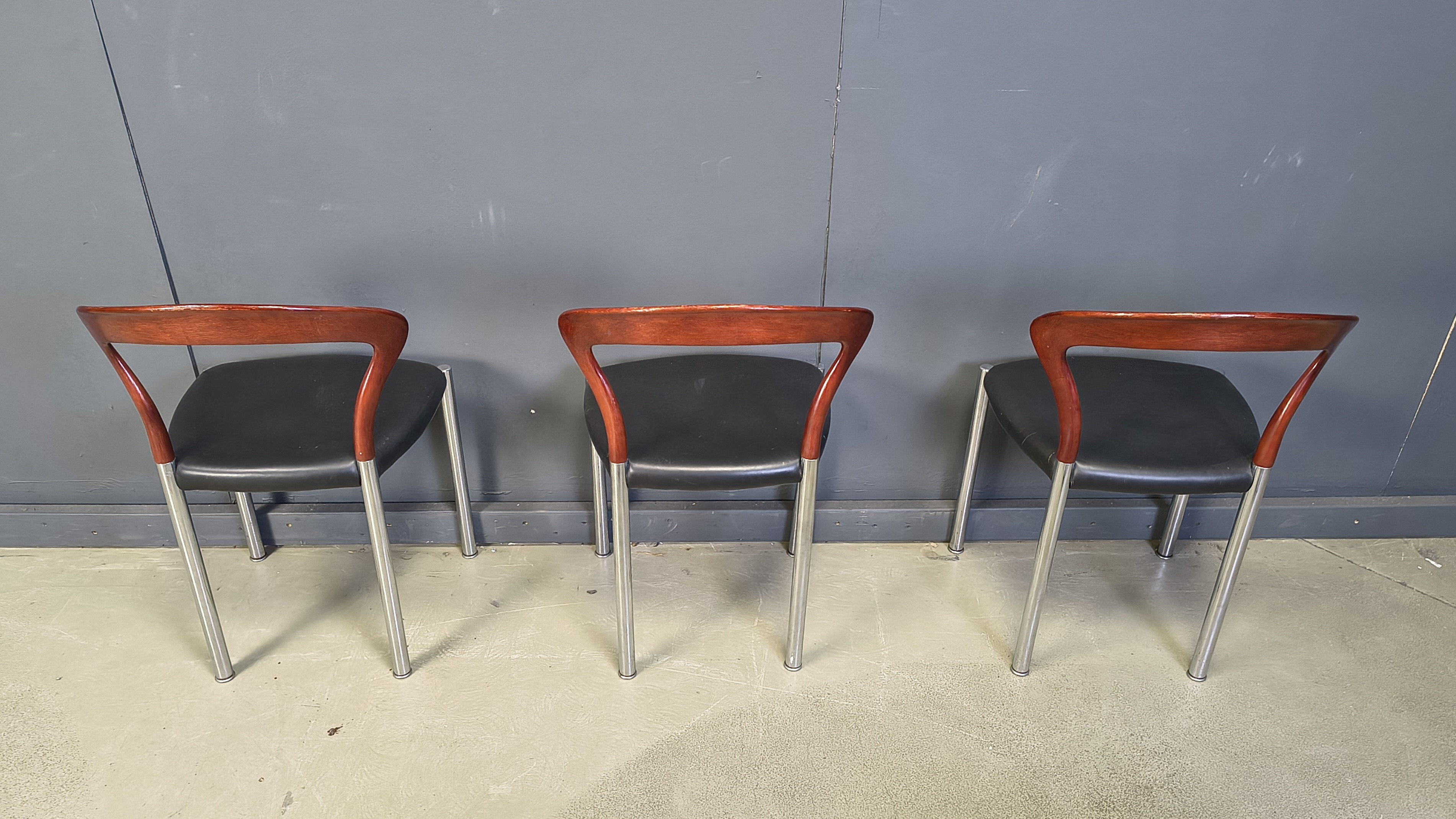 Vintage Lotus chairs by Hartmut Lohmeyer for Kusch & Co., 1970s, set of 6