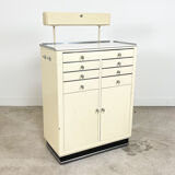 Armoire de dentiste médical industriel sur roues Allemagne 1950s