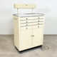 Industrial medical dentist cabinet on wheels Germany 1950s