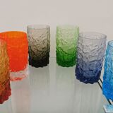 Service of 6 glasses by Geoffrey Baxter by Whitefriars, England 1960