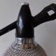 Glass Siphon and Braided Steel Mesh - Made in Czechoslovakia
