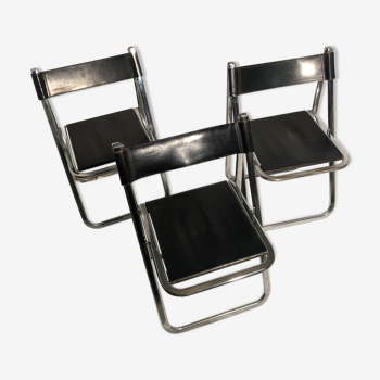 3-chair arrben Italy vintage set