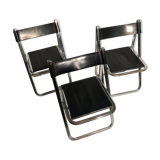 3-chair arrben Italy vintage set