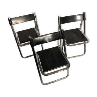 3-chair arrben Italy vintage set