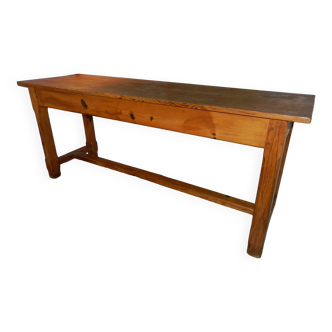 Wooden farm table