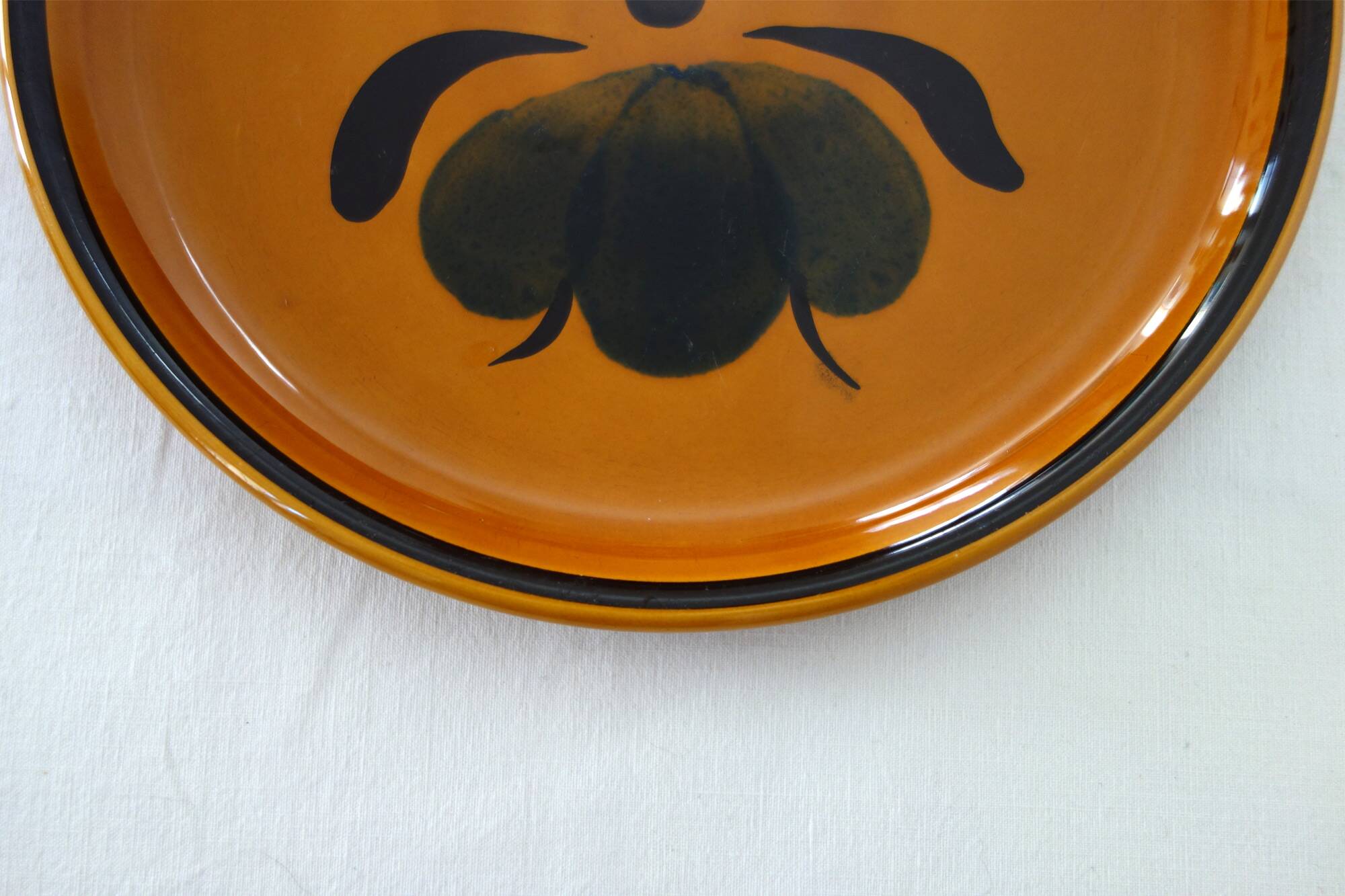 Lot of 6 Salins plates vintage Aigues model
