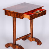 Biedermeier side table, restored, walnut, austria, 1820s