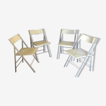 4 chaises pliantes vintage design de Robby Cantarutti pour Arrmet
