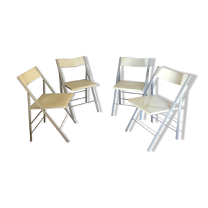 4 chaises pliantes vintage