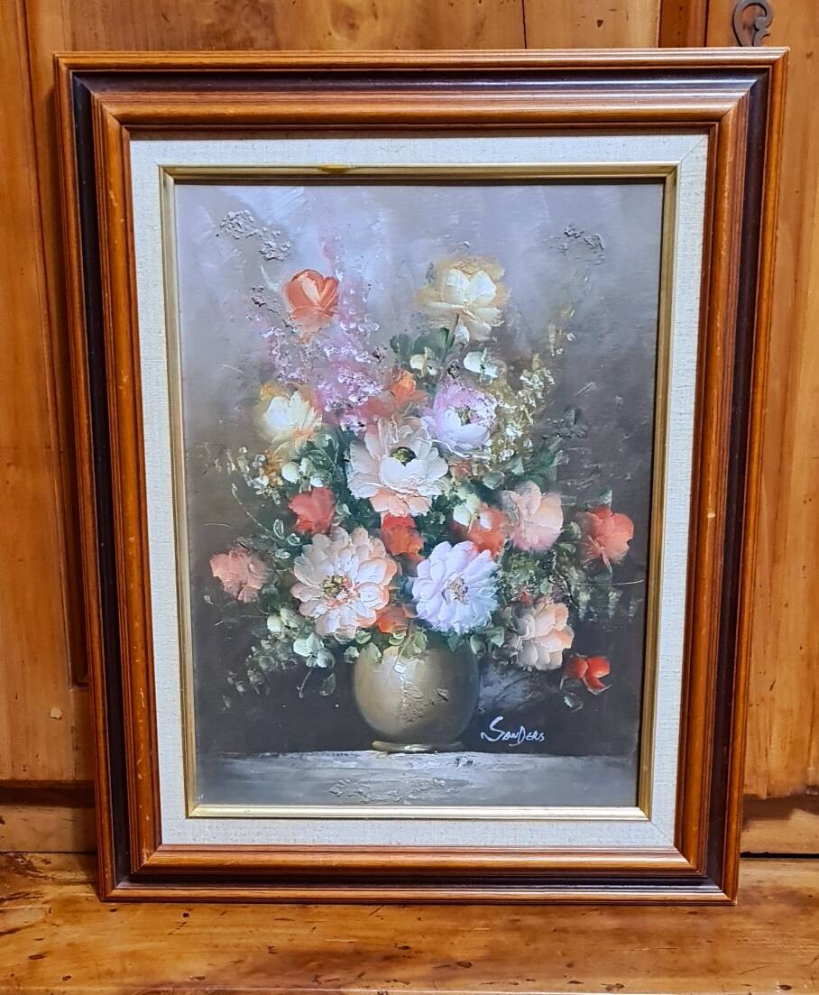 Framed and signed painting by Edmon Sanders