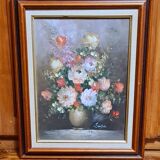 Framed and signed painting by Edmon Sanders