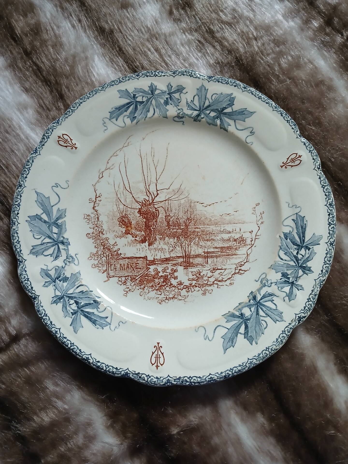10 antique flat plates "Louis XIII" Choisy le Roi