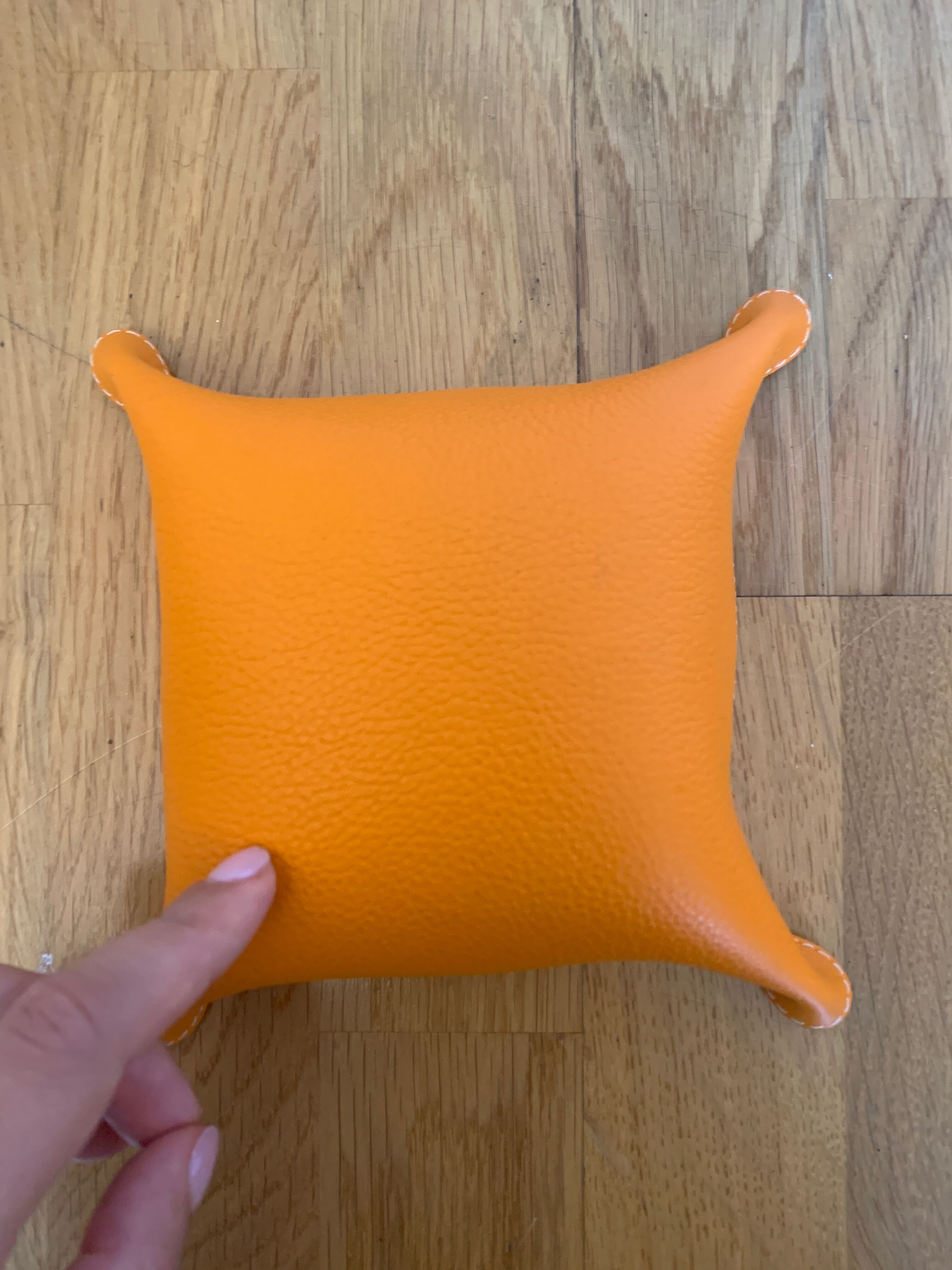 Orange pouch tray