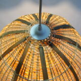 Vintage rattan suspension tulip