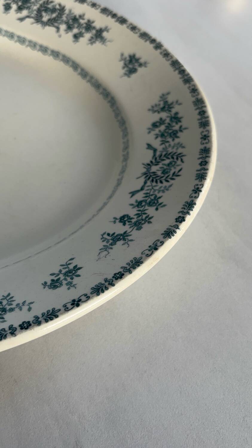 Oval iron earthenware dish, Thermidor model – S.F.G B.N.G.R. | Earthenware