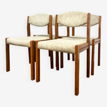 Lot de 4 chaises scandinaves vintage